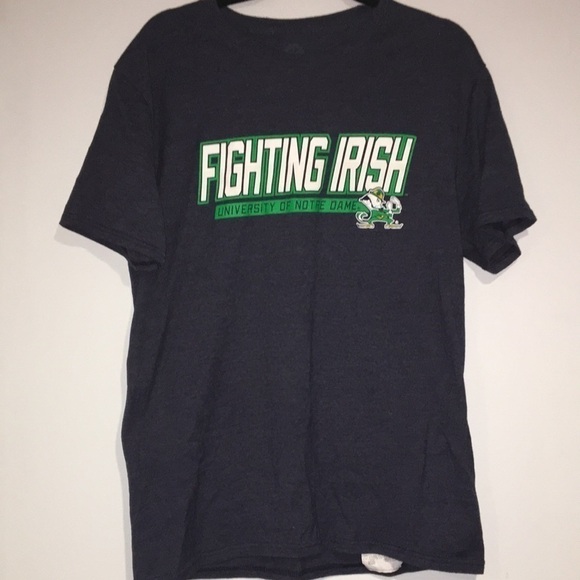 Fighting Irish University of Notre Dame Ladies soft cotton logo tee shirt Sz L - Picture 1 of 6